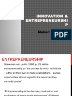 Innovation & Entrepreneurship