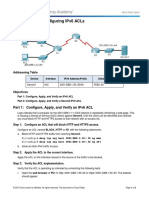 4.1.3.4 Packet Tracer - Configuring IPv6 ACLs