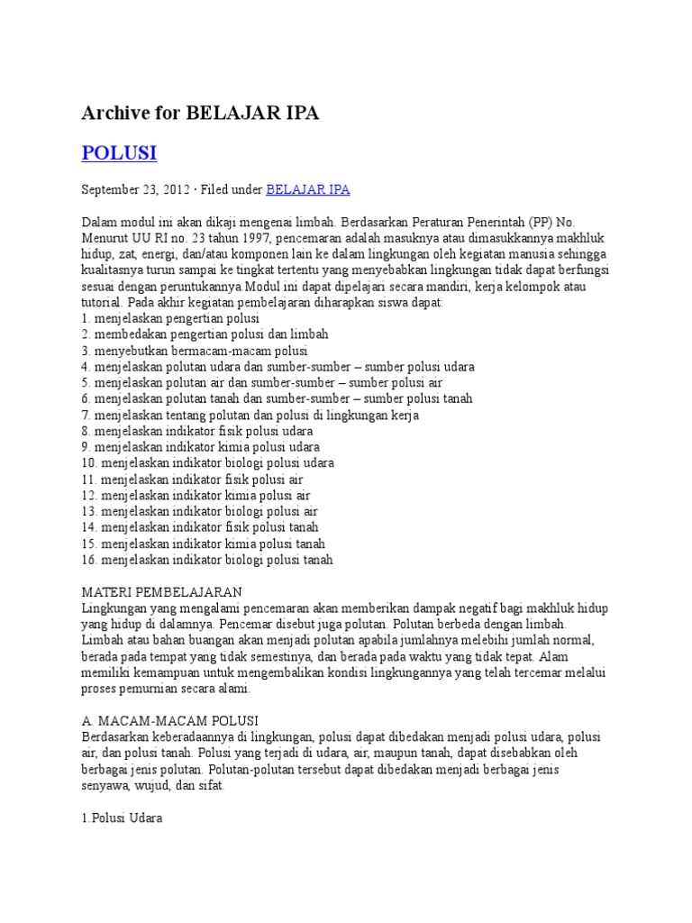 Archive For Belajar Ipa