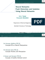 Neural Networks Lecture on Fault Detection and Isolation Using FDI