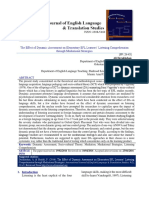 The Effect of Dynamic Assessment On Elementary EFL Learners' Listening Comprehension Through Mediational Strategies PDF