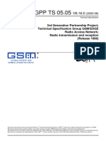 3GPP TS 05.05 (V8.16.0) PDF