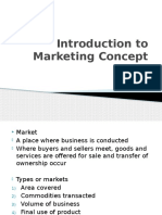 Introduction to Marketing Concept