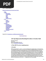 AIX Operating System Hardening Procedures & Security Guide