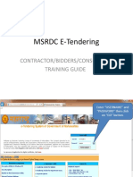 MSRDC E-Tendering: Contractor/Bidders/Consultant Training Guide