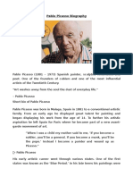 Pablo Picasso Biography - The Life and Art of the Influential Spanish Painter