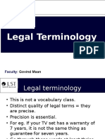 Legal Terminology