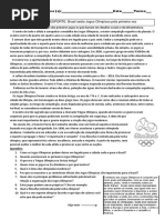 Arte, História e Esporte - Jogos Olímpicos