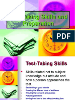 Test-Taking Skills and Preparation