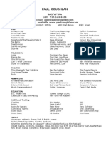 Paul Coughlan Resume 2 7 5