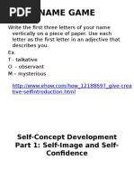 Self Concept Development