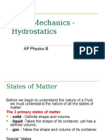 Hydrostatics