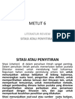 Metlit 6 Sitasi Penyitiran