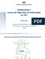 Implantando A Gestão Da Segurança Da Informação No TCU