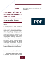 004 a Atuacao Da Uniao Nacional Dos Estudandes Durante Os Governos Populares de Lula e Dilma