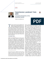 Hypertension Landmark Trials 2015: A European Perspective of The Practicing Clinician