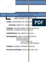 Informe de Lab. Transportes Punto de Ignicion