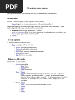 Genealogia dos deuses