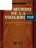 1998 Adolfo Sanchez Vazquez (Editor) - El Mundo de La Violencia