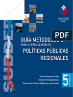 Guía Metodologíca Para La Formulación de Políticas Públicas Regionales