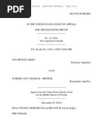 Ian Orville Aiken v. Warden, FCC Coleman - Medium, 11th Cir. (2014)