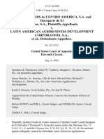 Quality Foods de Centro America, S.A. and Duroparts de El Salvador, S.A. v. Latin American Agribusiness Development Corporation, S.A., 711 F.2d 989, 11th Cir. (1983)