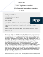 Donald Perry v. R.E. Thompson, SGT., 786 F.2d 1093, 11th Cir. (1986)