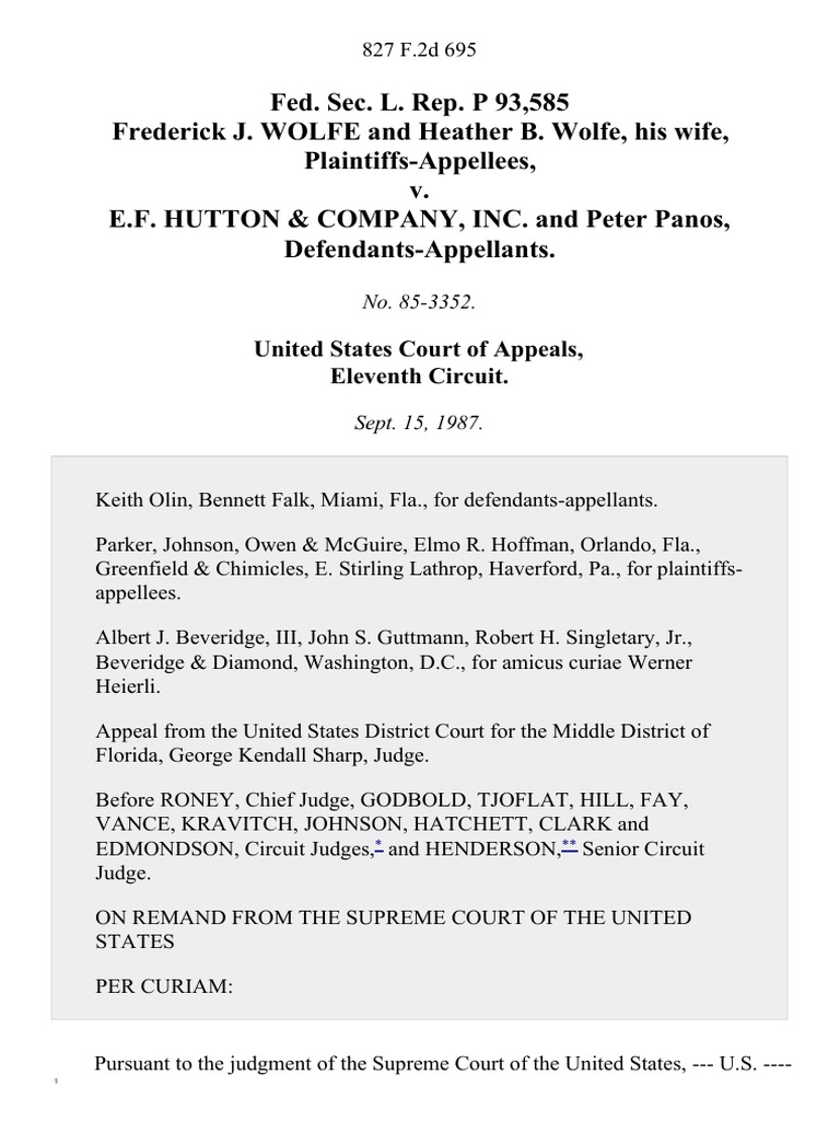 Securities Appeal Reversed | PDF