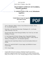 Centel Cable Television Company of Florida v. Admiral's Cove Associates, LTD., 835 F.2d 1359, 11th Cir. (1988)