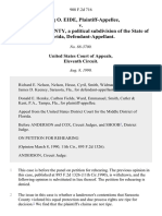 Elling O. Eide v. Sarasota County, A Political Subdivision of The State of Florida, 908 F.2d 716, 11th Cir. (1990)