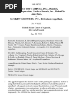 Sunkist Soft Drinks, Inc., Del Monte Corporation, Nabisco Brands, Inc. v. Sunkist Growers, Inc., 10 F.3d 753, 11th Cir. (1993)