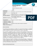 Petroleum Geoscience Leader Position Details