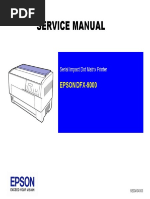 Service Manual Epson DFX9000 