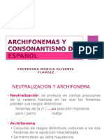 Archifonemas Del Español