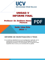 Unidad v. Informe Final - UCV