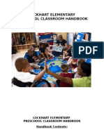 Lockhart Elementary Preschool Classroom Handbook Handbook Contents