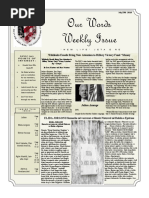 Newsletter Volume 7 Issue 30