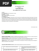 Oral Communication CMAP