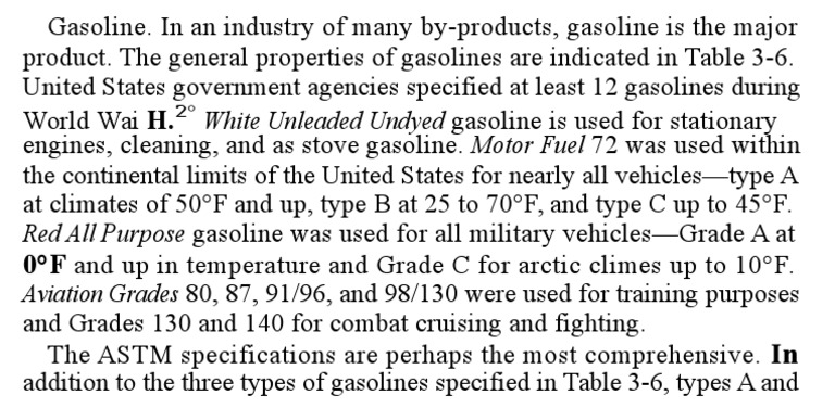 Gasoline | PDF