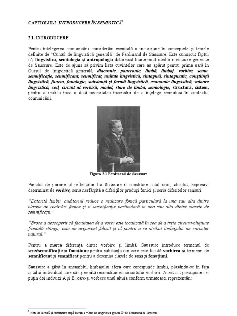 Curs De Lingvistica Generala Ferdinand De Saussure
