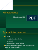 Geostatistics: Mike Goodchild