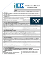 Cobb Stem Rubric k-5 Certification