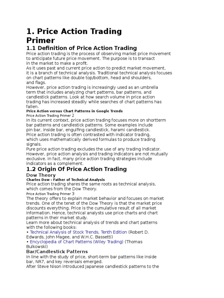 1.1 Definition of Price Action Trading | PDF | Technical Analysis
