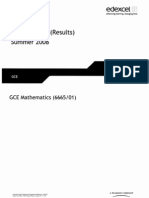 Edexcel GCE Core 3 Mathematics C3 6665/01 Advanced Subsidiary Jun 2008 Marking Scheme