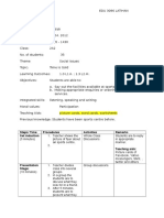 Steps/ Time Procedures Activities Remarks Set Induction