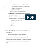 Cuáles Son Los Principales Factores de La Atención en Salud