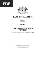 Act 424 - Powers of Attorney Act 1949 PDF