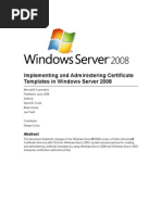 Download Implementing and Administering Certificate Templates in Windows Server 2008 by Walace Morais SN31941456 doc pdf