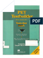 Pet testbuilder with keys