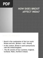 How Does Brexit Affect India?